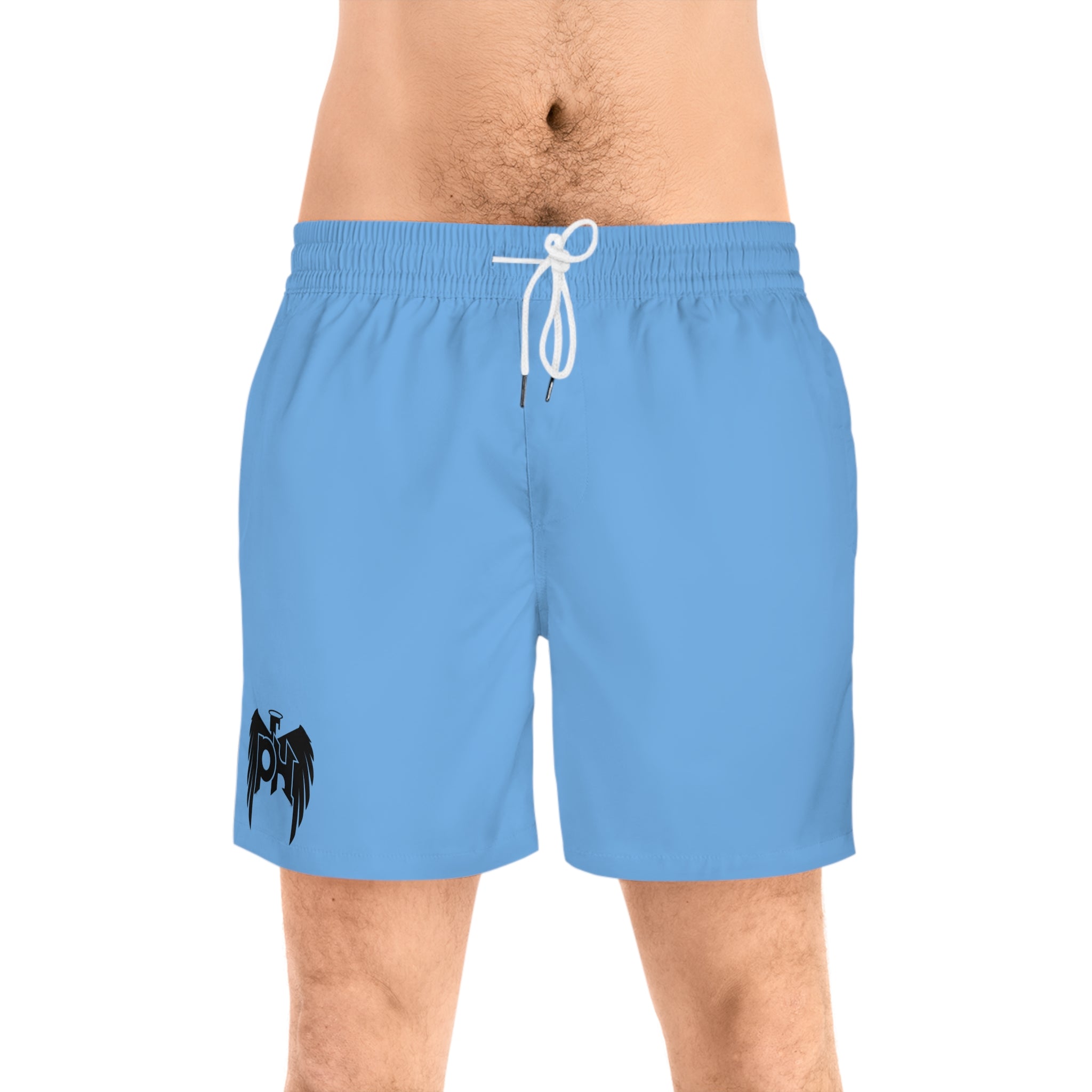 Men's Swim Shorts  — Lightweight Mid-Length Beach Trunks